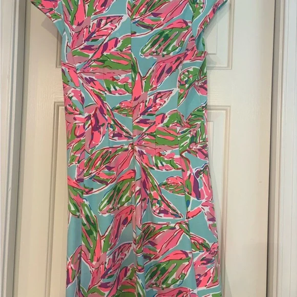 Lilly Pulitzer Pink and Green Floral Dress - Picture 2 of 3